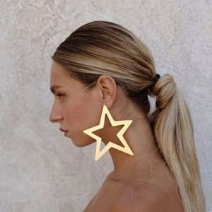 💋GOLD MIRROR ACRYLIC STAR STUD EARRINGS!!!